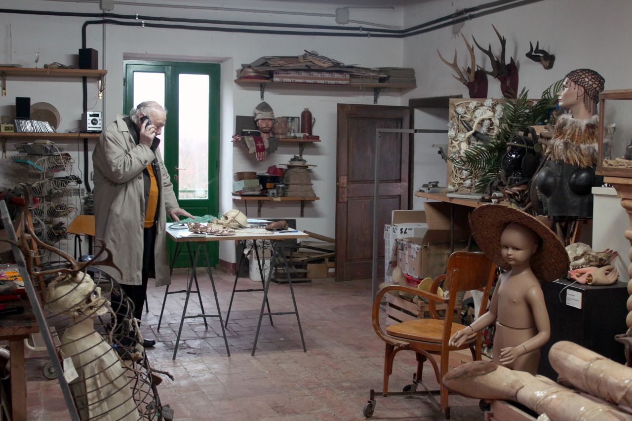 Spoerri im Atelier Giardino